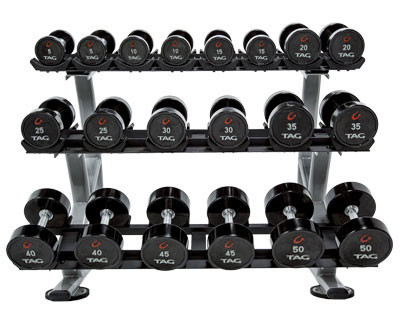 3-TIER HORIZONTAL DUMBBELL  SADDLE RACK